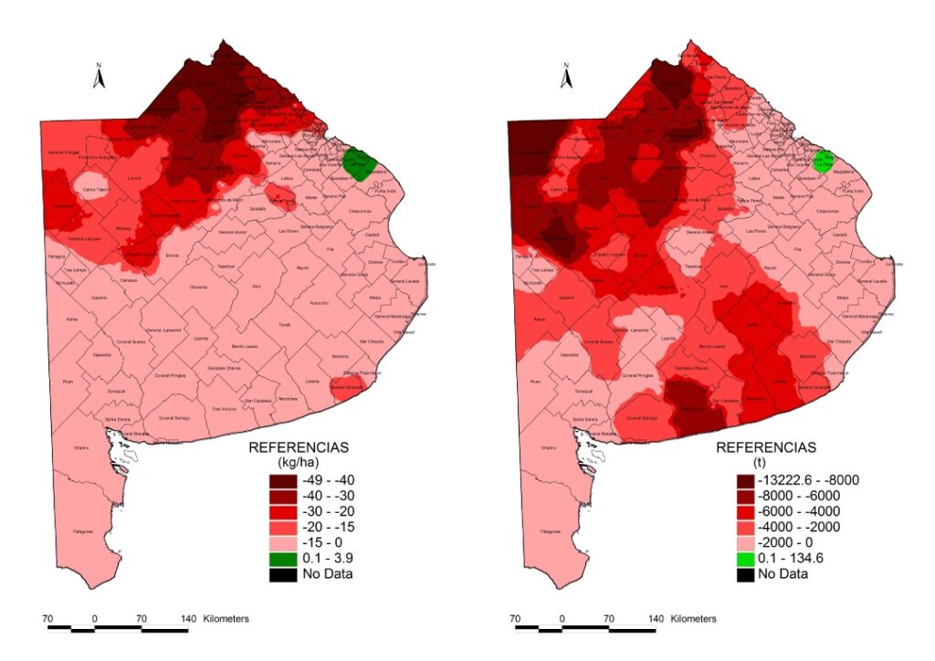 La UNLP creó mapas que muestran el impacto de agroquímicos en el suelo